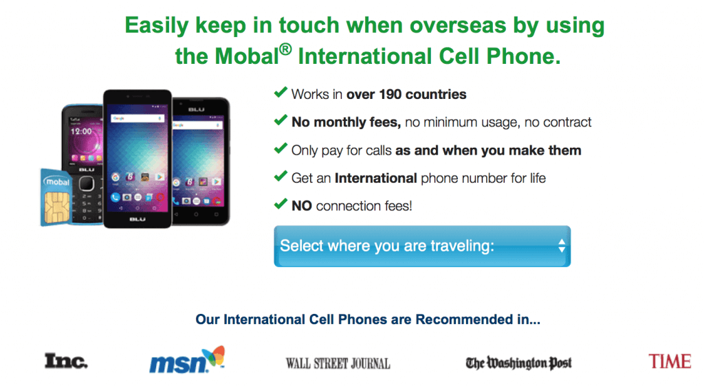 International cell phone